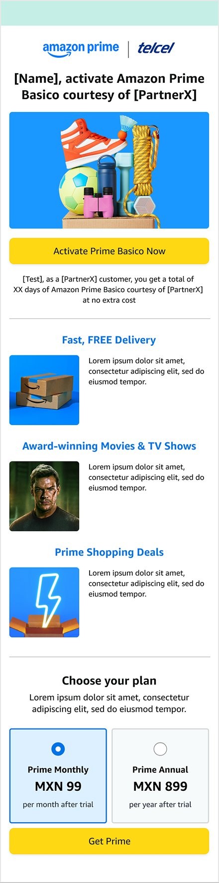 Treatment 2 /prime page design considered