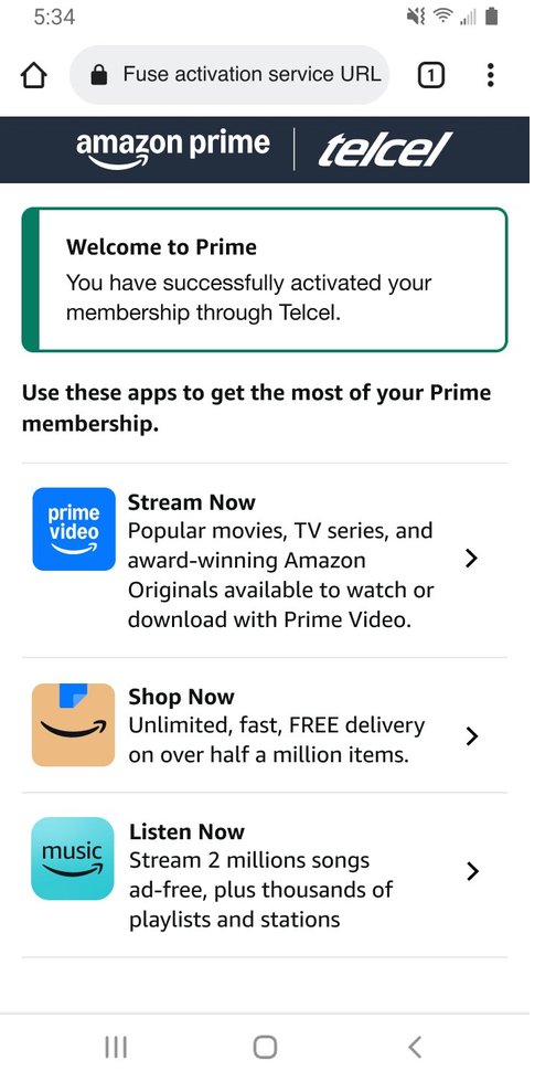 Full Prime activated
